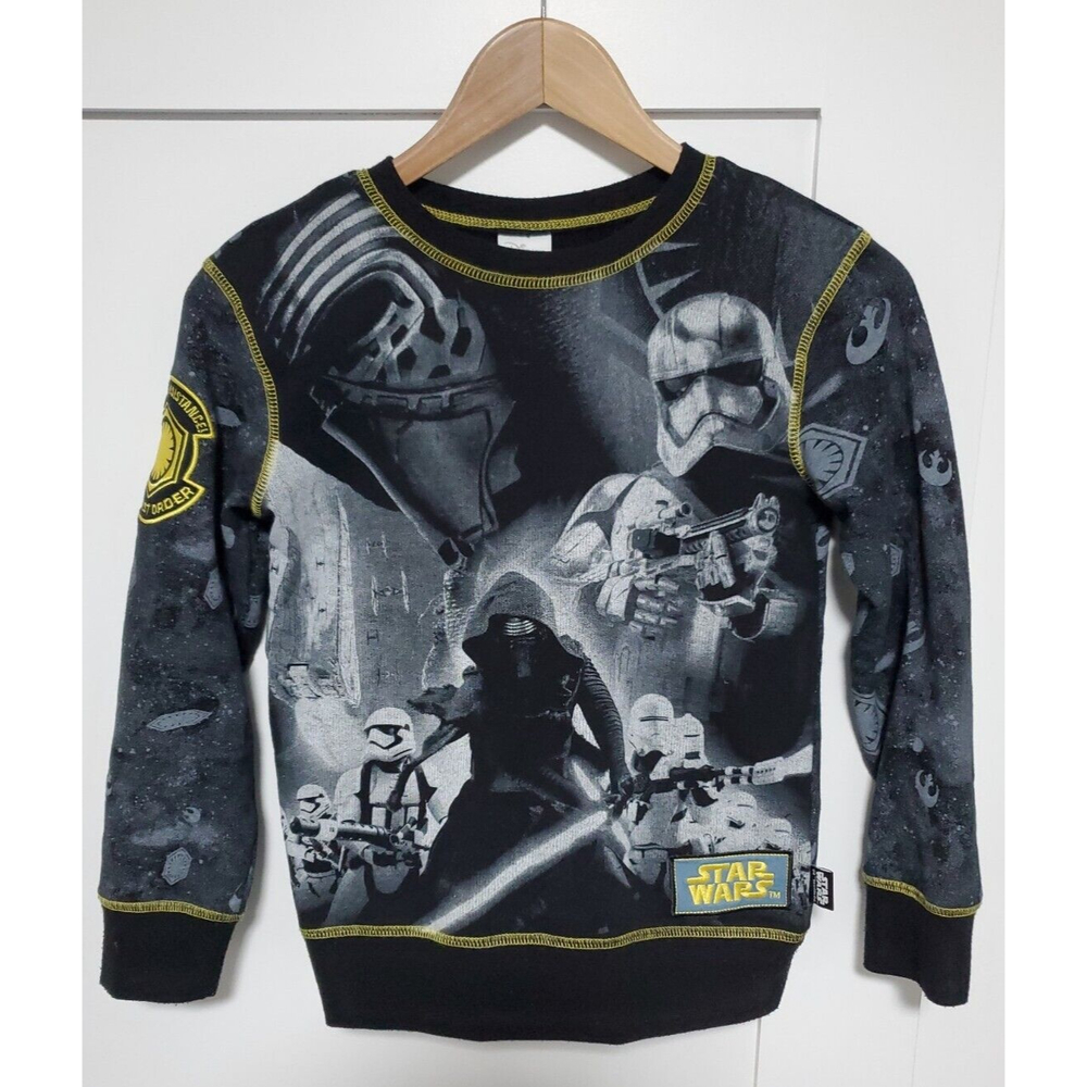 STAR WARS Boy's Storm Trooper Droid Sweatshirt The Disney Store Size 9/10